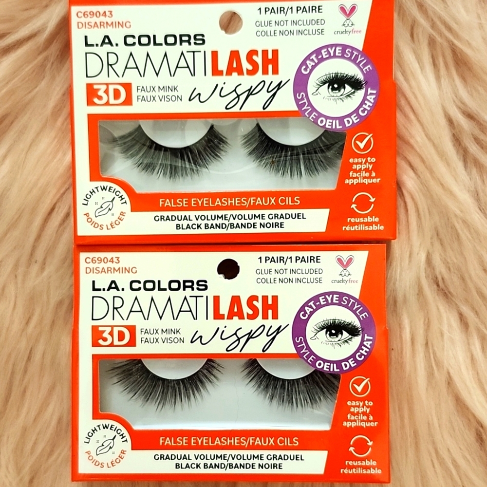 Brand New L.A COLORS DRAMATIC LASH WISPY-2CT